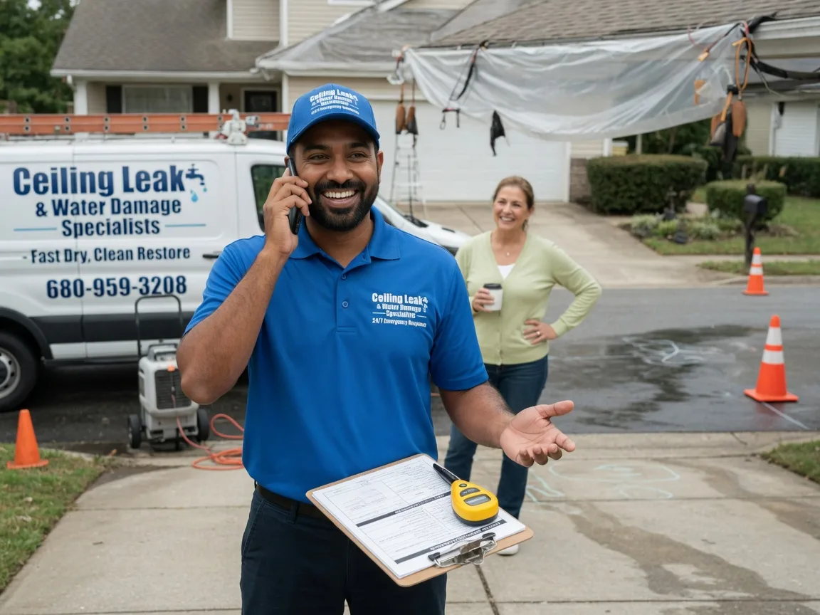 Ceiling Leak Cleanup Tecumseh, OK FAQs